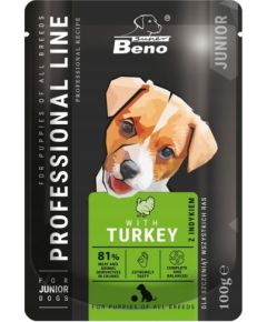 Super Benek SUPER BENO Junior Turkey - wet dog food - 100 g