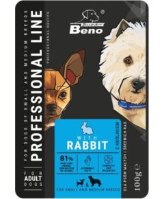 Super Benek SUPER BENO Adult Small and medium Rabbit - Wet dog food - 100 g