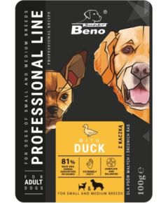 Super Benek SUPER BENO Adult Small and medium Duck - Wet dog food - 100 g