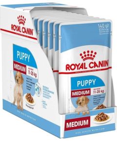 ROYAL CANIN SHN Medium Puppy in sauce  - wet puppy food - 10x140g