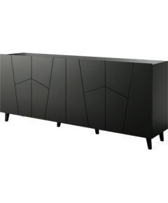 Cama Meble ETNA chest of drawers 200x42x82 black matt