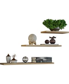 Top E Shop Topeshop TOBI 3P ARTISAN shelve Floating shelf Wall mounted Particle board Oak, Wood