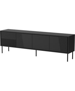 Cama Meble RTV cabinet ABI 4D 200x38x62 black matt