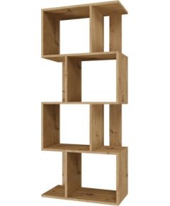 Top E Shop Bookcase FIESTA 4P 59.5x30x140 cm, artisan oak