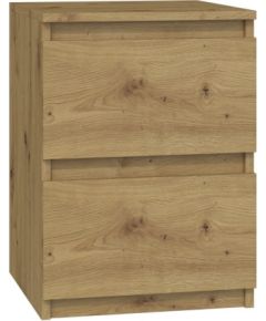 Top E Shop M2 Malwa bedside table 2 drawers Oak Artisan