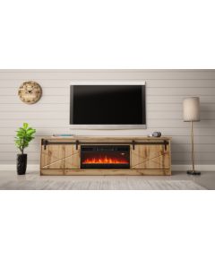 Cama Meble RTV GRANERO + fireplace cabinet 200x56.7x35 oak wotan