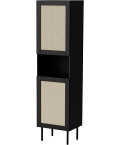 Cama Meble Cabinet JUTA 50x39.5x190 black + linol calabria