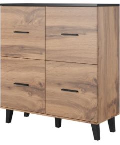 Cama Meble Cama sideboard LOTTA 110 4D wotan oak + mat black