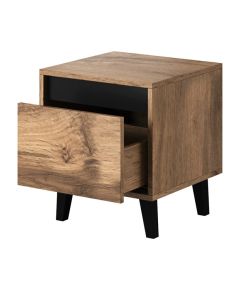 Cama Meble NORD bedside table 2 pcs. 40x38x45 cm oak wotan/anthracite