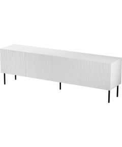 Cama Meble RTV JUNGLE cabinet 190x40.5x59.5 white matt + black legs