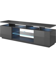 Cama Meble RTV EVA cabinet 180x40x56 graphite/gloss