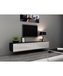 Cama Meble Cama TV Stand VIGO '180' 30/180/40 black/white gloss