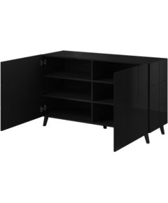 Cama Meble Cama sideboard 2D REJA black gloss/black gloss