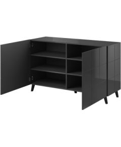 Cama Meble Cama sideboard 2D REJA graphite grey gloss/graphite grey gloss