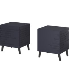 Cama Meble Bedside table NOVA 44x40x52 navy blue matt