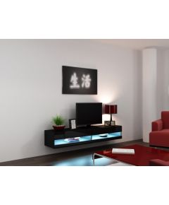 Cama Meble Cama TV stand VIGO NEW 30/180/40 black/black gloss