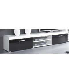 Cama Meble Cama TV stand 200 SAMBA white/black gloss