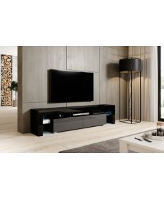 Cama Meble Cama TV stand TORO 200 black/grey gloss