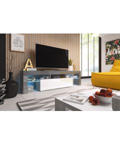 Cama Meble Cama TV stand TORO 158 grey/white gloss