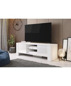 Cama Meble Cama TV stand WEST 42/130/42 white/white gloss