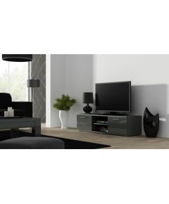 Cama Meble Cama TV stand SOHO 140 grey/grey gloss