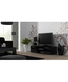 Cama Meble Cama TV stand SOHO 140 black/black gloss