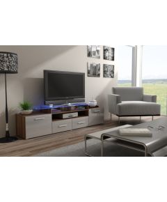 Cama Meble Cama TV stand EVORA 200 plum tree/grey gloss