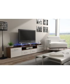 Cama Meble Cama TV stand EVORA 200 plum tree/white gloss