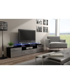 Cama Meble Cama TV stand EVORA 200 black/grey gloss