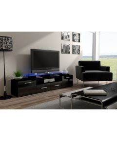 Cama Meble Cama TV stand EVORA 200 black/black gloss