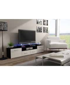 Cama Meble Cama TV stand EVORA 200 black/white gloss