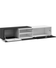 Cama Meble Cama TV cabinet SIGMA1 180 white/black gloss