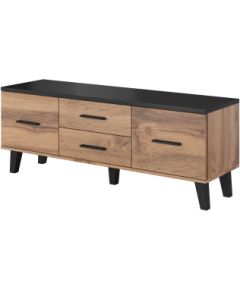 Cama Meble Cama RTV stand LOTTA 140cm wotan oak + matt black