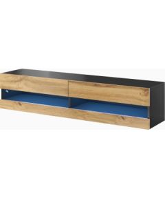 Cama Meble Cama TV stand VIGO NEW 180 30/180/40 black/wotan oak