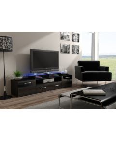 Cama Meble Cama TV stand EVORA 200 wenge/black gloss