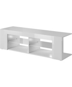 Cama Meble Cama TV cabinet RTV TEXAS 50/134/40 white/white gloss