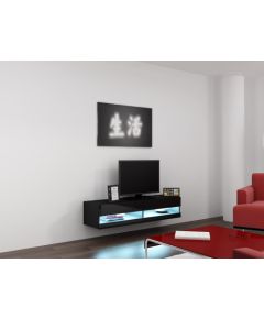 Cama Meble Cama TV stand VIGO NEW 30/140/40 black/black gloss