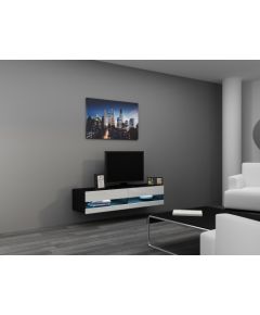 Cama Meble Cama TV stand VIGO NEW 30/140/40 black/white gloss