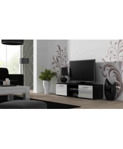 Cama Meble Cama TV stand SOHO 140 black/white gloss