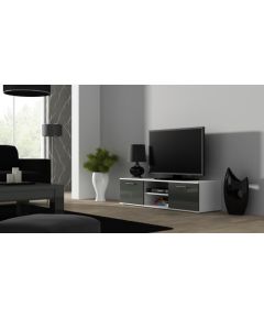 Cama Meble Cama TV stand SOHO 140 white/grey gloss