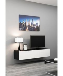 Cama Meble Cama TV stand VIGO 140 30/140/40 black/white gloss