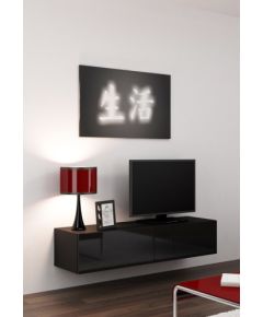 Cama Meble Cama TV stand VIGO 140 30/140/40 black/black gloss