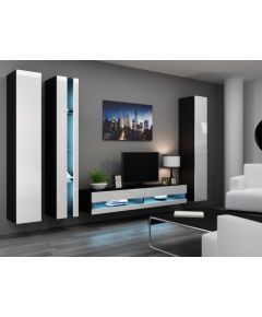 Cama Meble Cama Shelf unit VIGO NEW 180/40/30 black/white gloss