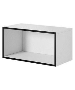 Cama Meble Cama open storage cabinet ROCO RO4 75/37/37 white/black