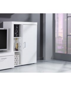 Cama Meble Cama bookcase SAMBA white/white gloss