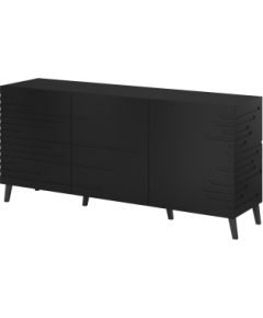 Cama Meble Nova chest of drawers 155x40x72 Black Mat