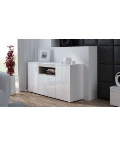 Cama Meble Cama sideboard VIVA 150 white/white gloss + sonoma oak