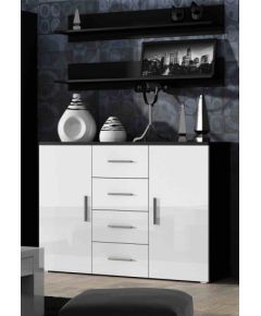 Cama Meble Cama living room sideboard UNI black/white gloss