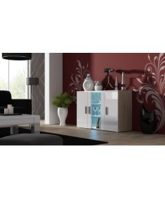 Cama Meble Cama sideboard 120 cm SOHO S7 sonoma oak/white gloss