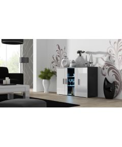 Cama Meble Cama sideboard 120 cm SOHO S7 black/white gloss